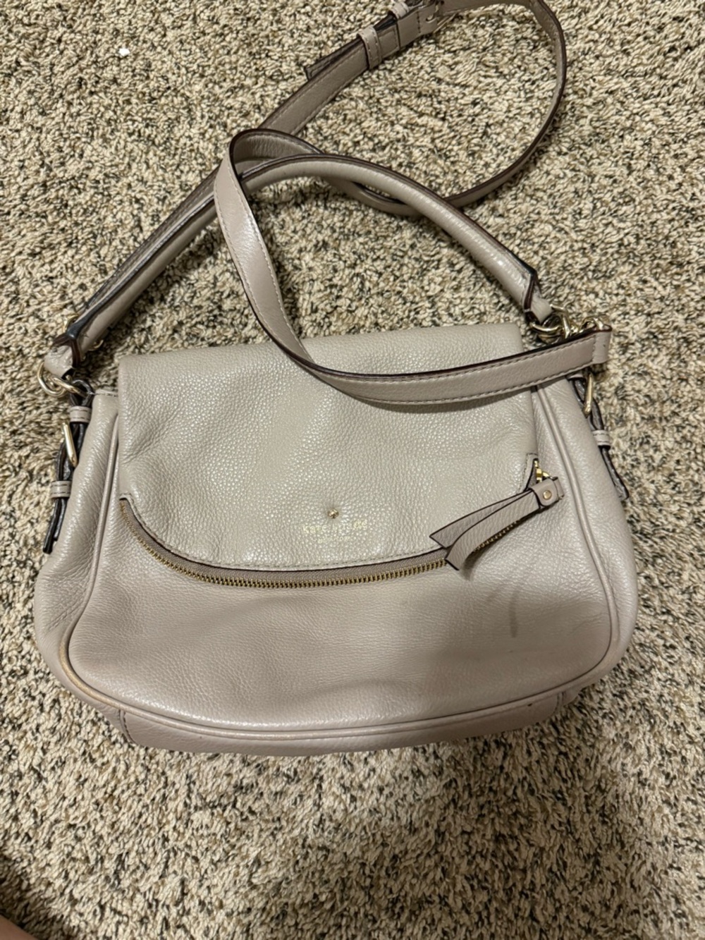Kate Spade Vegan Leather Boerum Place Devin Pebbled Shoulder Handbag